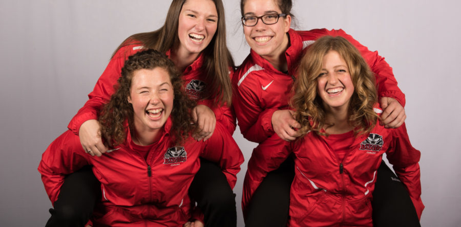 Portraits of the Brock Curling Teams